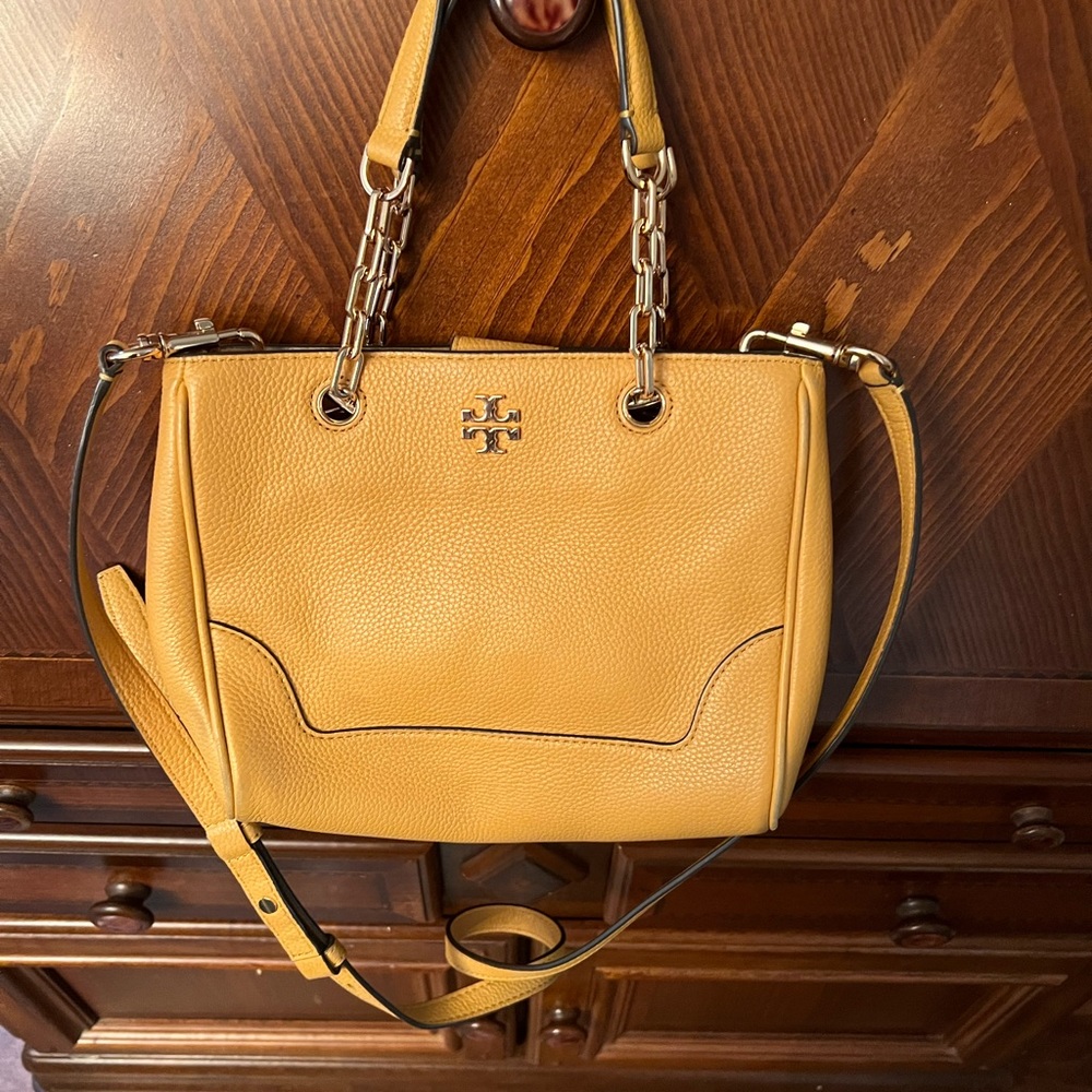 Tory Burch yellow leather purse